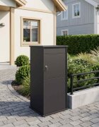 vidaXL Пощенска кутия Черно 50 x 52 x 100 cm Стомана
