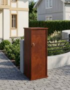 vidaXL Пощенска кутия Ръждясало 40 x 40 x 100 cm Кортенова стомана