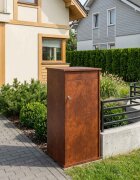 vidaXL Пощенска кутия Ръждясало 50 x 52 x 100 cm Кортенова стомана