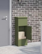 vidaXL Пощенска кутия за пратки Маслиненозелен 445 x 29 x 1105 см