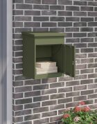 vidaXL Пощенска кутия за пратки Маслиненозелен 475 x 38 x 59 см