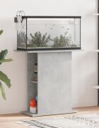 vidaXL Поставка за аквариум бетонно сив 75x36x725 см инженерно дърво