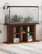 vidaXL Поставка за аквариум кафяв дъб 120x40x60 см инженерно дърво