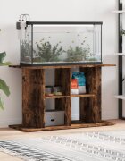 vidaXL Поставка за аквариум опушен дъб 100x40x60 см инженерно дърво