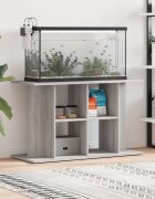 vidaXL Поставка за аквариум сив сонома 100x40x60 см инженерно дърво