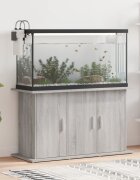 vidaXL Поставка за аквариум сив сонома 101x41x58 см инженерно дърво