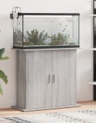 vidaXL Поставка за аквариум сив сонома 81x36x73 см инженерно дърво
