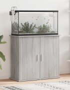 vidaXL Поставка за аквариум сив сонома 81x36x73 см инженерно дърво