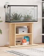 vidaXL Поставка за аквариум сонома дъб 80x35x60 см инженерно дърво