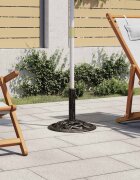 vidaXL Поставка за чадър черно и бронз 9 кг 40 см чугун