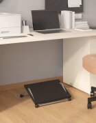 vidaXL Поставка за крака черна 45x40x135 см