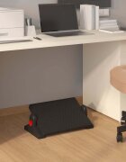 vidaXL Поставка за крака черна 50x305x17 см