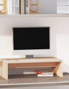 vidaXL Поставка за монитор 50x27x15 см бор масив