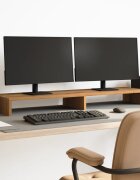 vidaXL Поставка за монитор дъб артизан 100x27x10 см инженерно дърво