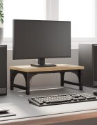 vidaXL Поставка за монитор дъб сонома 37x23x14 см инженерно дърво