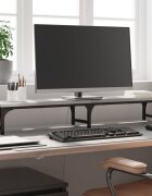 vidaXL Поставка за монитор сив сонома 105x23x155 см инженерно дърво