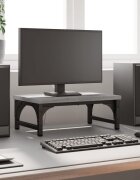 vidaXL Поставка за монитор сив сонома 37x23x14 см инженерно дърво