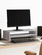 vidaXL Поставка за монитор сив сонома 54x22x15 см инженерно дърво