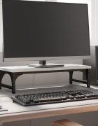 vidaXL Поставка за монитор сив сонома 55x23x14 см инженерно дърво
