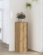 vidaXL Поставка за растения дъб артизан 33x33x100см инженерно дърво