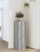 vidaXL Поставка за растения сив сонома 33x33x100 см инженерно дърво