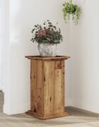 vidaXL Поставка за растения старо дърво 33x33x60 см инженерно дърво