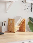 vidaXL Поставка за списания 31x31x31 см воден хиацинт