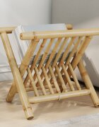 vidaXL Поставка за списания 42x305x345 см бамбук