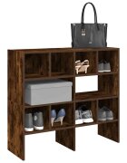 vidaXL Поставки за обувки 2 бр стифируеми опушен дъб 895x30x40 см