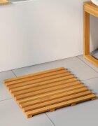 vidaXL Постелка за баня 2 бр. Натурално 50 x 48 см