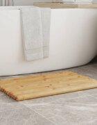 vidaXL Постелки за баня 2 бр 70x50 см бамбук