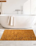 vidaXL Постелки за баня Натурално 95 x 140 cm Солидно акациево дърво