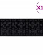vidaXL Постелки за стъпала 10 бр 25x75 см гума