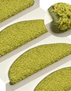 vidaXL Постелки за стъпала 15 бр зелени 56x17x3 см