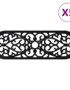 vidaXL Постелки за стъпала 5 бр 25x75 см гума