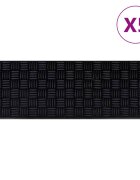 vidaXL Постелки за стъпала 5 бр 25x75 см гума
