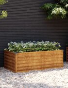 vidaXL Повдигната градинска леха 100x50x36 см кортенова стомана