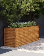 vidaXL Повдигната градинска леха 196x50x69 см кортенова стомана