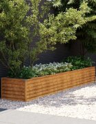 vidaXL Повдигната градинска леха 291x50x36 см кортенова стомана