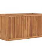 vidaXL Повдигната леха 100x50x50 см тиково дърво масив