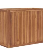 vidaXL Повдигната леха 100x50x70 см тиково дърво масив