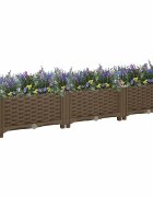 vidaXL Повдигната леха 120x40x23 см полипропилен