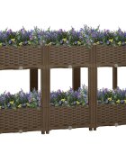 vidaXL Повдигната леха 120x40x71 см полипропилен