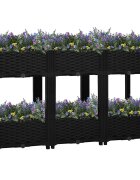 vidaXL Повдигната леха 120x40x71 см полипропилен