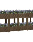 vidaXL Повдигната леха 160x40x71 см полипропилен