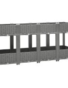 vidaXL Повдигната леха 160x40x71 см полипропилен