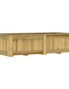 vidaXL Повдигната леха 196x100x50 см импрегнирано борово дърво
