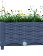 vidaXL Повдигната леха 40x40x23 см полипропилен