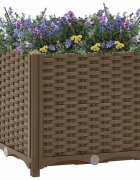 vidaXL Повдигната леха 40x40x38 см полипропилен
