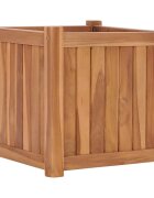 vidaXL Повдигната леха 40x40x40 см тиково дърво масив
